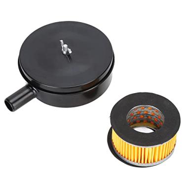 Imagem de Luqeeg Filtro Silenciador de Compressor de Ar Silenciador de Ruído Preto para Portas de Exaustão de Caldeiras, Acessório Ideal para Redução de Ruído, Amplo Uso para Sopradores, Geradores, Bombas e