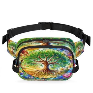 Imagem de Pochete colorida de arte de caminhão para mulheres e homens com alça ajustável, bolsa transversal, bolsa de peito, bolsa de bumbum, Cor 9