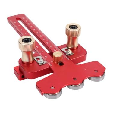 Imagem de Jiawu 3 Polias Finas Gabarito de Rasgo, Gabarito de Serra de Mesa de Rasgo, Guia de Rasgo Fino Rápido, Corte Estreito de Tira para 3/8 X 3/4 u Slot, 1/4 X 3/8 T Slot T Slot