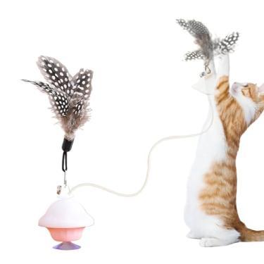 Imagem de Brinquedo Gato Interior - Exercitador Mental Para Animais Entediados,Com Varão Retrátil e Anti-Tédio,para Sala Quarto Jardim de Inverno de Médio e Pequeno Tamanho