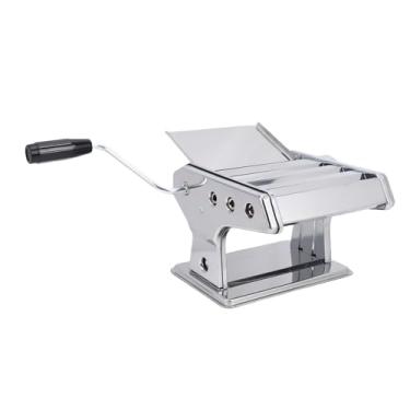 Imagem de Snsowed Máquina Manual de Macarrão, Prensador de Massa Aço Inoxidável Com Configurações 6 Espessuras, 3 Larguras Macarrão, Cortador para Cozinha, Design Suave (Caixa espuma 160)