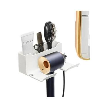 Imagem de Suporte De Parede Para Secador De Cabelo, Suporte Para Chapinha, Caixa