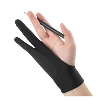 Imagem de Luvas De Desenho Com Toque De Dois Dedos, Rejeição De Palma, Anti-incr