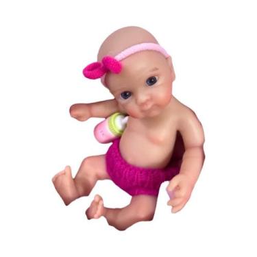 Imagem de Boneca Reborn De Silicone Macio Lavável De 6 Polegadas Bettie Menina B
