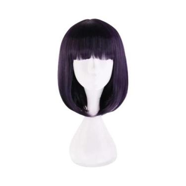 Imagem de Peruca Curta Sintética Feminina De Anime Sailor Saturn Para Cosplay, F