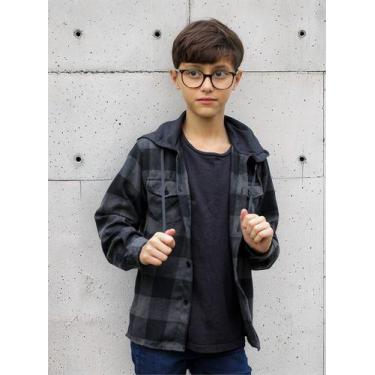 Imagem de Camisa Flanela Xadrez Country Toca Infantil Menino 1 Ao 16., Grafite c