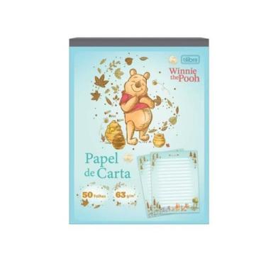 Imagem de Bloco Papel de Carta Colegial Pooh 50 Folhas Tilibra