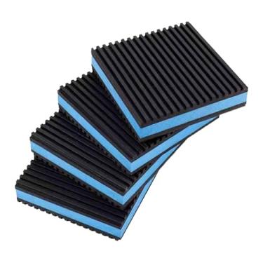 Imagem de Wswqop Tapete antivibração com amortecimento e isolamento acústico para aparelhos de exercício, 5cm X 5cm X 2.23cm