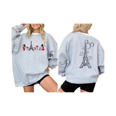 Imagem de Moletom Mickey Minnie Paris Disneyland Paris Vacation Hoodie Disney To