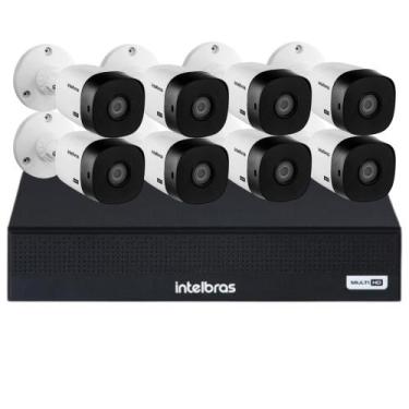Imagem de Kit 8 Cameras Segurança Intelbras 1120b G6 Dvr 8ch 3008-C 4mp Full Hd