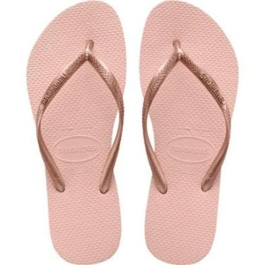 Imagem de Chinelo Havaianas Slim Basico Feminina Rosa-Unissex