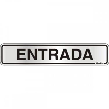 Imagem de Placa Sinalizacao Aluminio 05X25 ''Entrada'' 100Al - SINALIZE
