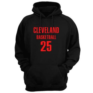 Imagem de Blusa Moletom Gola Basquete Cleveland Basketball número 25 - Loja Clic