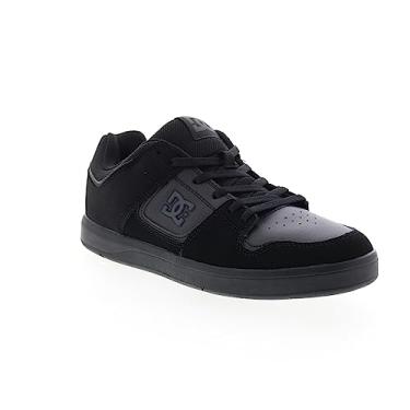 Imagem de DC Tênis masculino de skate casual, cano baixo, cadarço, Preto/Preto/Preto, 43