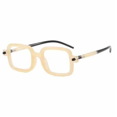 Imagem de Óculos de Sol Bicolor Feminino Punk Masculino UV400 para Esportes ao Ar Livre, Corrida e Ciclismo, Preto, Bege e Transparente