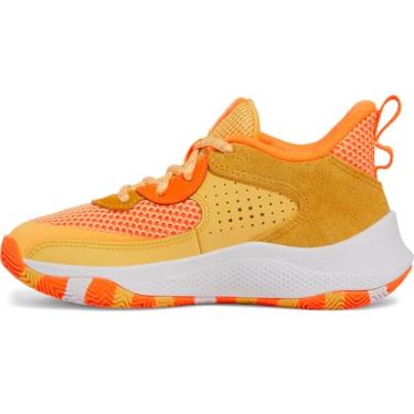 Imagem de Under Armour Unissex-Child Pre School Curry 3z 24 Camurça, (721) Sunspark/Orange Shock/Branco, 11 Little Kid