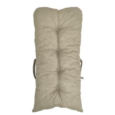 Imagem de Almofada 95x45cm para Bancos, Cadeiras e Sofás - Apoio Lumbar Ergonômico, Suave e Durável, Versátil para Casa, Office e Outros Móveis (ip64 CINZA)