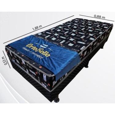 Imagem de Cama Box Solteiro Conjugada Black Ortopédico D20 - Orthobello
