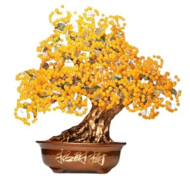 Imagem de Feito à mão Decoração de entrada da árvore fortuna Peça calcedônia Sala estar TV convidativa Riqueza Agitando Dinheiro para riqueza e boa sorte