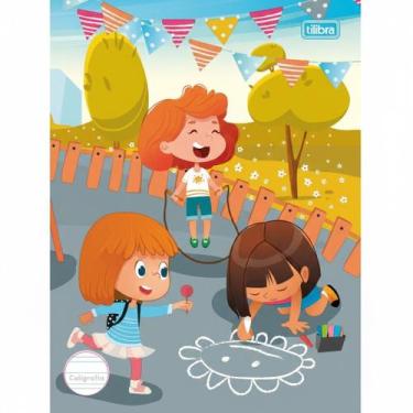 Imagem de Caderno de Caligrafia Brochura Capa Dura Sapeca Feminino 40Fls Tilibra