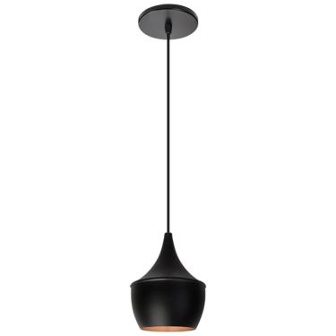Imagem de Pendente Tokio Balão Preto/Cobre 1Xe27 24X31cm - Opl