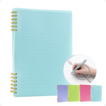 Imagem de Caderno Capa Mole Anotações Faculdade Escolar Com 80 Folhas - Hxt, Azu