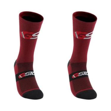 Imagem de Meias De Ciclismo Brancas E Pretas Até O Joelho, Compressão Para Bicic