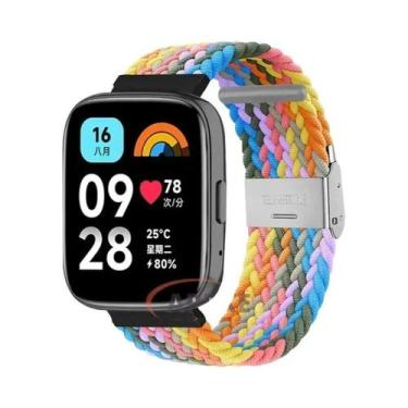 Imagem de Pulseira Elástica Trançada De 22mm Para Redmi Watch 3/5 Lite, Ajustáve