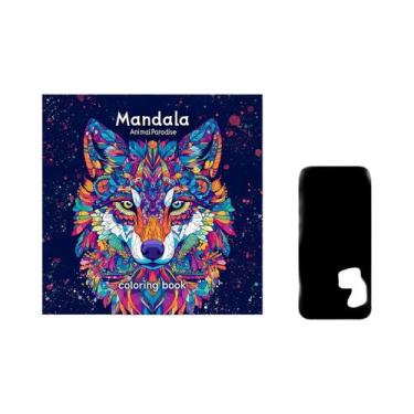 Imagem de Livro De Colorir Mandala Animal Paradise Com 24 Páginas, Presente Para