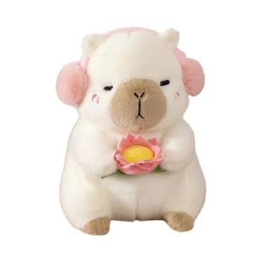 Imagem de Brinquedo De Pelúcia Capivara Branca, Animal De Estimação Macio, Bonec