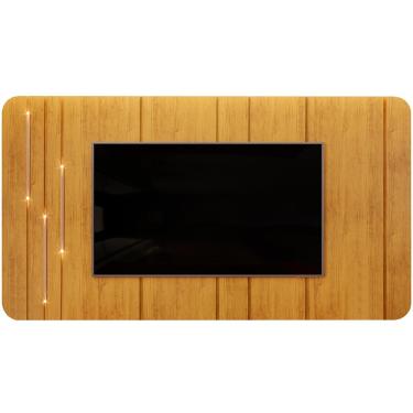 Imagem de Painel Para TV 75 Pol Com LED Orgânico Dion D05 Cedro - Lyam Decor