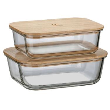Imagem de POTES HERMÉTICOS REFRATÁRIOS COM TAMPA DE BAMBU ELECTROLUX 41044297