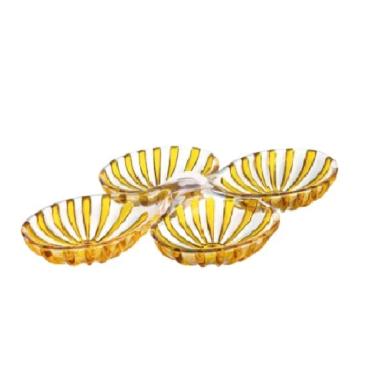 Imagem de PETISQUEIRA GUZZINI COM 2 PRATOS EM BIO PLÁSTICO 420ML DOLCEVITA AMARELO AMBER 126900151