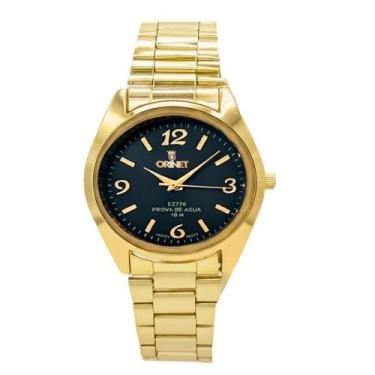 Imagem de Relógio Masculino Orinet Original Prova D'água Luxo, Gold/Black