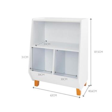 Imagem de Organizador De Brinquedo Infantil Berlim 100% Mdf Quarto