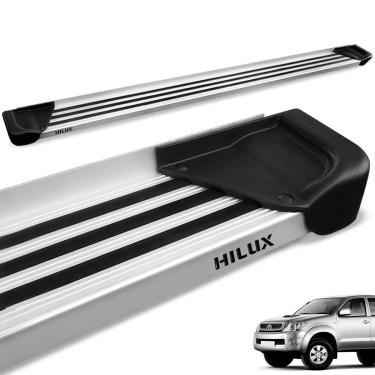 Imagem de Estribo Lateral Hilux CD 2005 a 2015 Aluminio Natural A1
