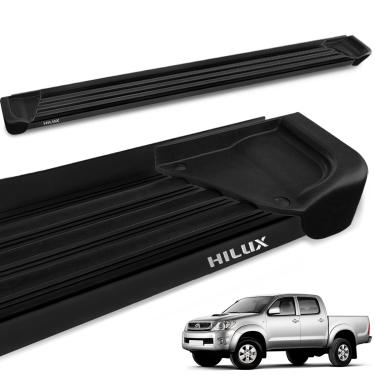 Imagem de Estribo Lateral Hilux CD 2005 a 2015 Aluminio Preto A1
