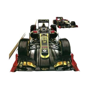 Imagem de Pôster Vintage Clássico De F1: Mapa De Pista De Carros De Corrida Em T