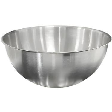 Imagem de Saladeira Escovada Bowl Tigela de Aço Inox para Servir Saladas Preparo
