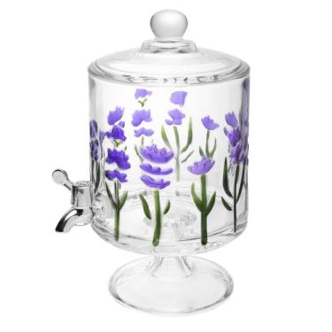 Imagem de Suqueira Redonda 4,5L Lavanda Hand Painting Cristal Lyor