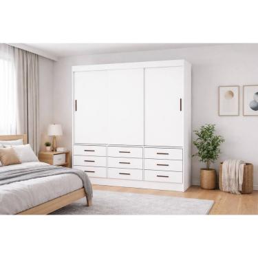 Imagem de Guarda Roupa 9 Gavetas 3 Portas Sunset-Grand Line