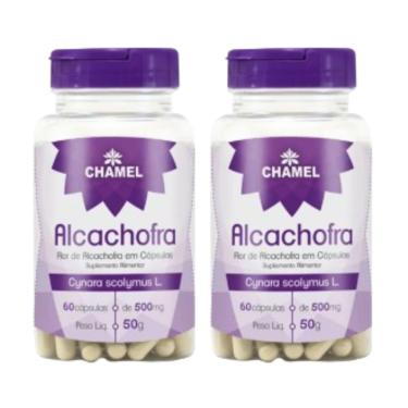 Imagem de Alcachofra - 2 frascos com 60 Cápsulas de 500mg-  Chamel