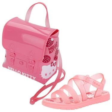 Imagem de Kit Sandália Infantil Hello Kitty Sweet + Mochila Grendene Kids 23431
