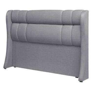 Imagem de Cabeceira Estofada Athenas 152cm para Cama Box Casal Linho - SOFA STOR