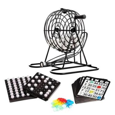 Imagem de Jogo De Bingo Profissional 75 Bolas Cartelas Marcadores - Casita