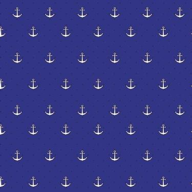 Imagem de Papel De Parede Azul Com Ancoras Infantil Adesivo Decorativo