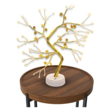 Imagem de Luminária Abajur Decorativa Quarto Sala Arvore Hollywood 72l Branco - 