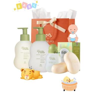 Imagem de kit Presente Natura Mamãe bebê com Colônia/shampoo/condicionador/Sabon