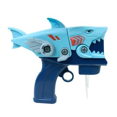 Imagem de Tubarão lança bolhas de plástico com som e luz a pilha - Quero Present