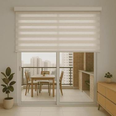 Imagem de Persiana Double Vision Sunny 220larg x 220alt (com bandô) - Top Flex, 